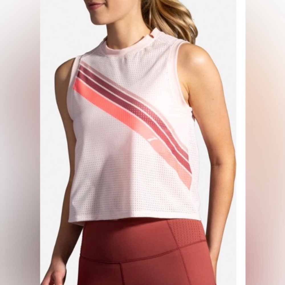 Brooks Further Stripe Workout Tank